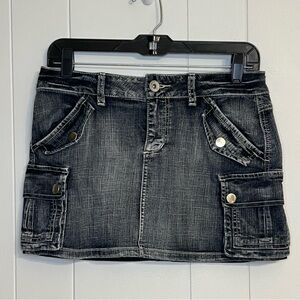 Mudd cargo denim‎ mini skirt Size 7